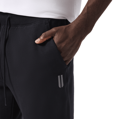 Men's Black NOBULL Joggers Logo Detail Angle.
