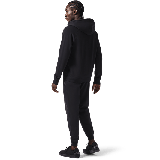 Men's Black NOBULL Joggers Back On Body Angle.
