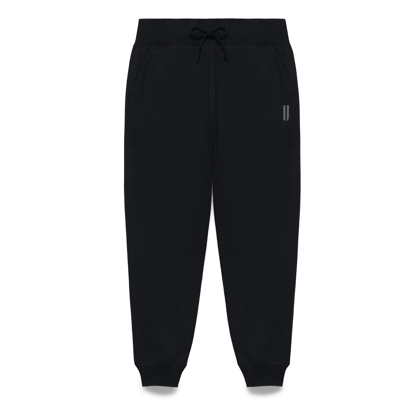 Men's Black NOBULL Joggers Flat Lay Angle.