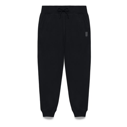 Men's Black NOBULL Joggers Flat Lay Angle.