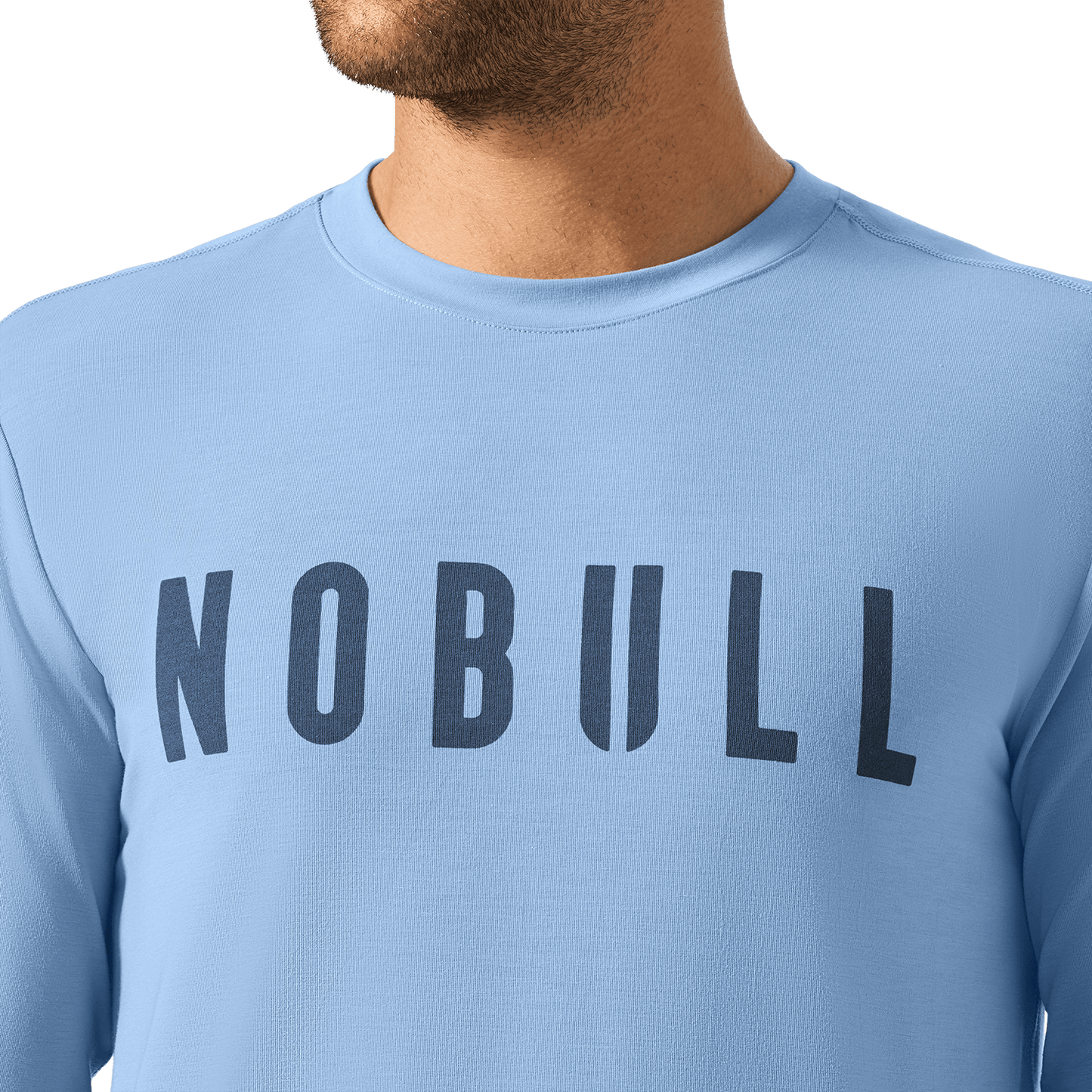 Men's Harbor NOBULL Long Sleeve Tee Front Detail Angle.