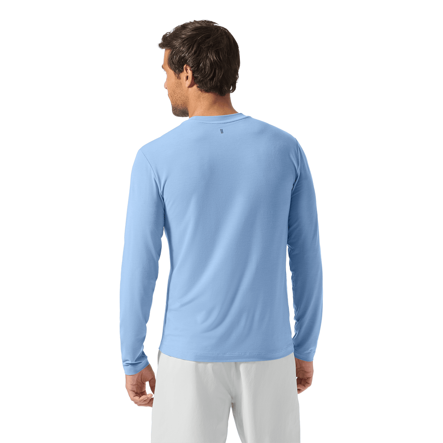 Men's Harbor NOBULL Long Sleeve Tee Back Waist Up Angle.