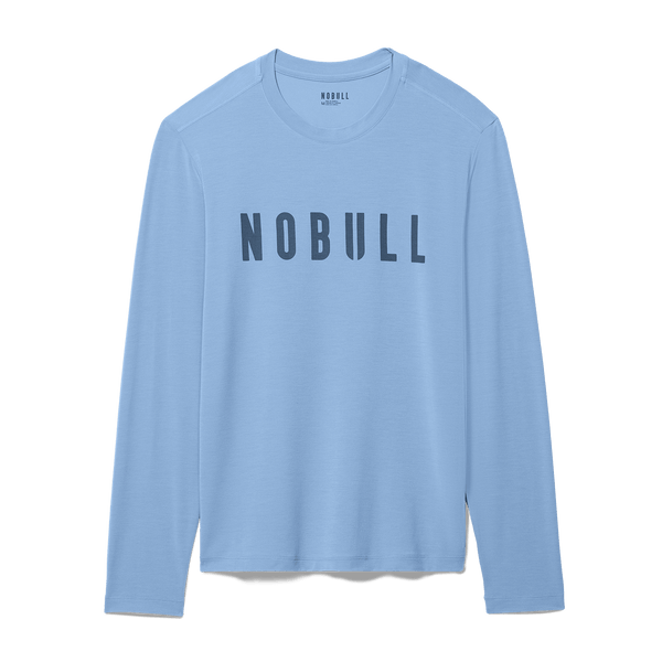 Men's Harbor NOBULL Long Sleeve Tee Flat Lay Angle.