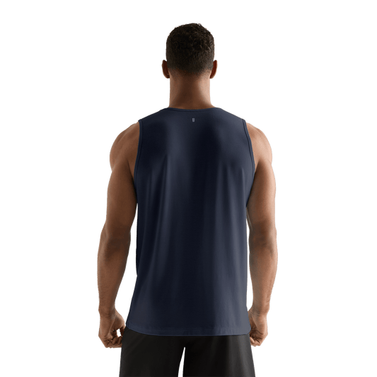 Men's Night Navy NOBULL Tank Back Angle.