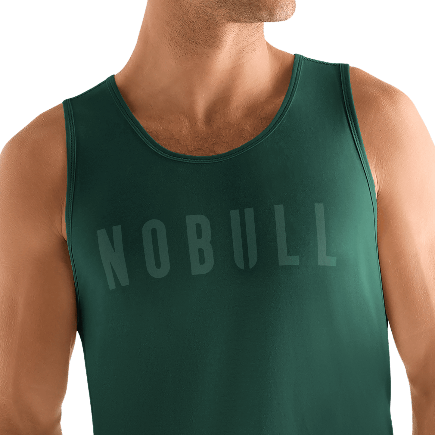 Men's Dark Ivy NOBULL Tank Detail Angle.