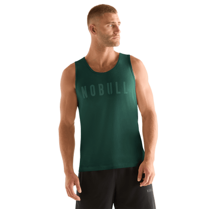 Men's Dark Ivy NOBULL Tank Front Angle.