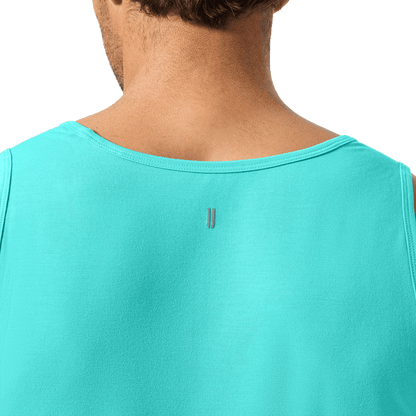 Men's Aqua Wash NOBULL Tank Back Detail Angle.