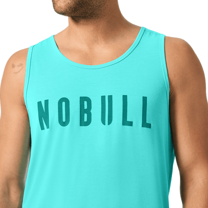 Men's Aqua Wash NOBULL Tank Front Detail Angle.