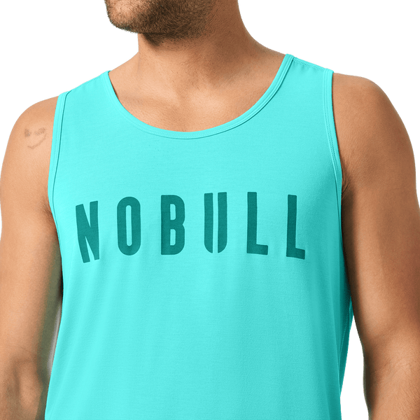 Men's Aqua Wash NOBULL Tank Front Detail Angle.