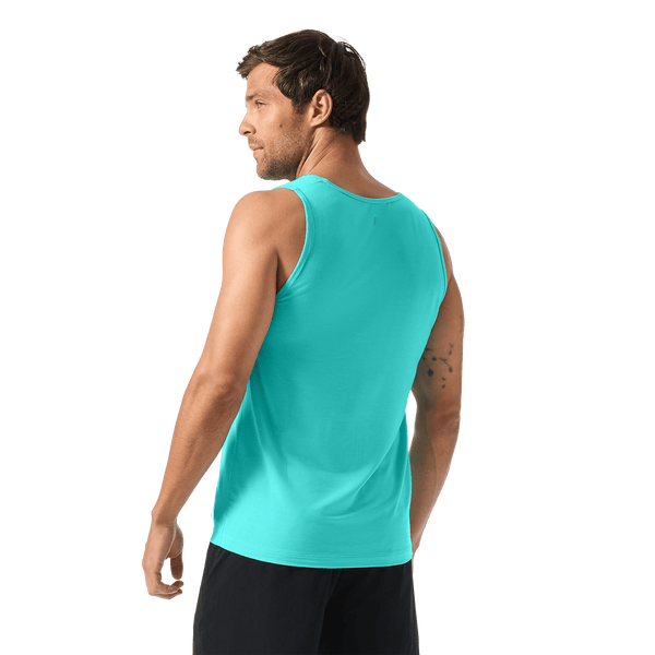 Men's Aqua Wash NOBULL Tank Back Waist Up Angle.