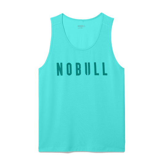 Men's Aqua Wash NOBULL Tank Flat Lay Angle.