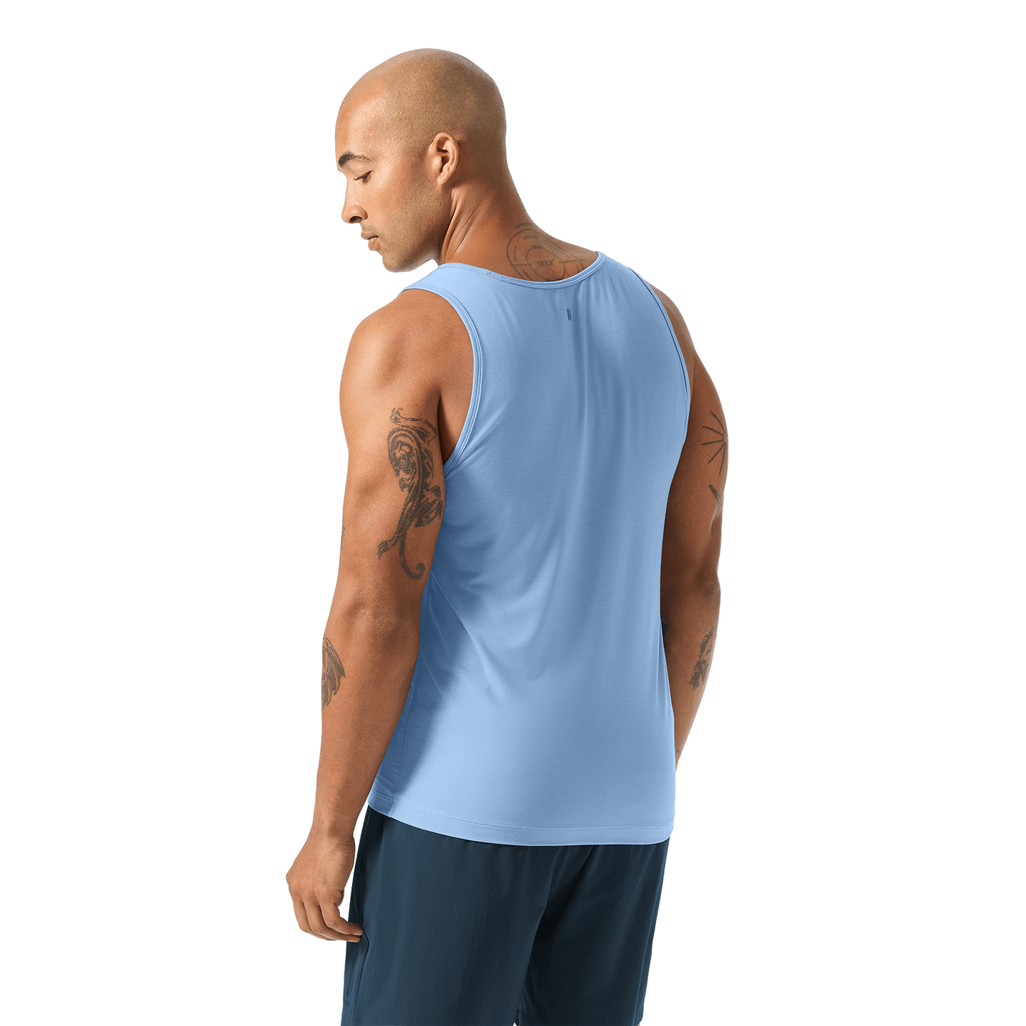 Men's Harbor NOBULL Tank Back Waist Up Angle.