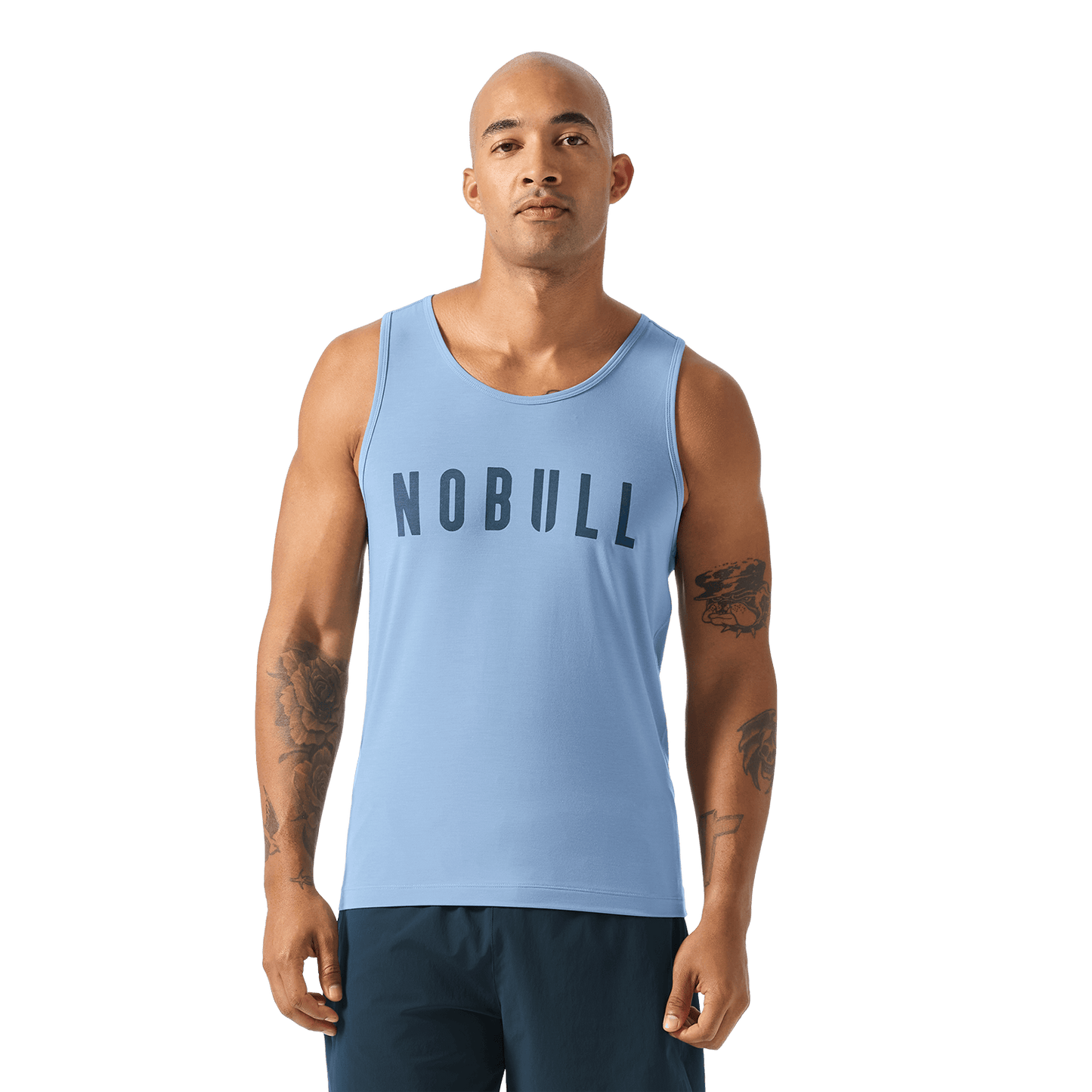 Men's Harbor NOBULL Tank Front Waist Up Angle.
