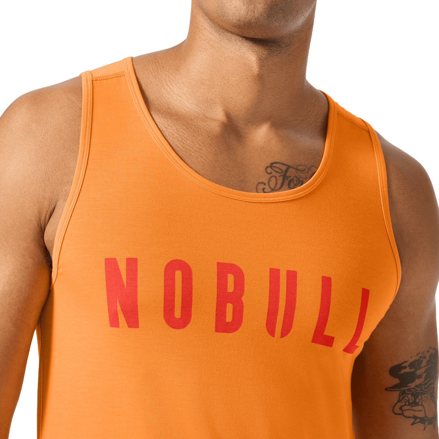Men's Flare NOBULL Tank Front Detail Angle.