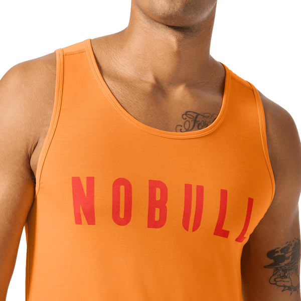 Men's Flare NOBULL Tank Front Detail Angle.