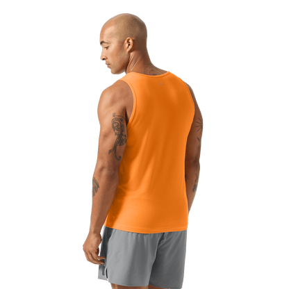Men's Flare NOBULL Tank Back Waist Up Angle.