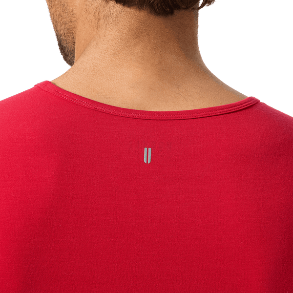Men's Equestrian Red NOBULL Tank Back Detail Angle.
