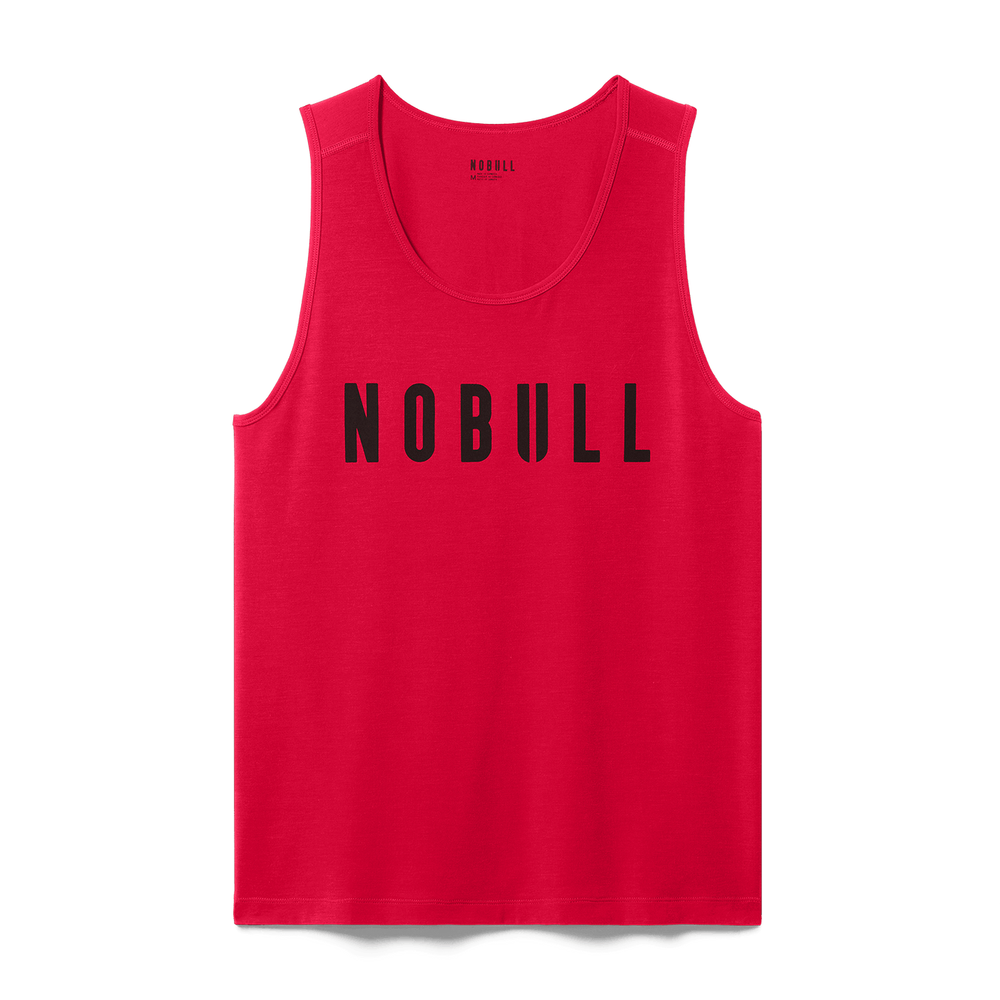 Men's Equestrian Red NOBULL Tank Flat Lay Angle.