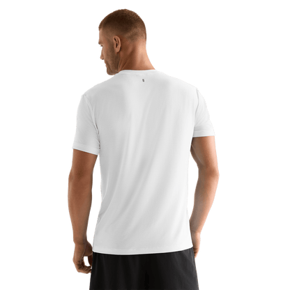 Men's White NOBULL Tee Back Angle.