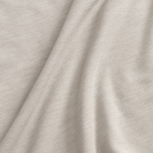 Oatmeal NOBULLSHIRT Macro Fabric Detail Angle.