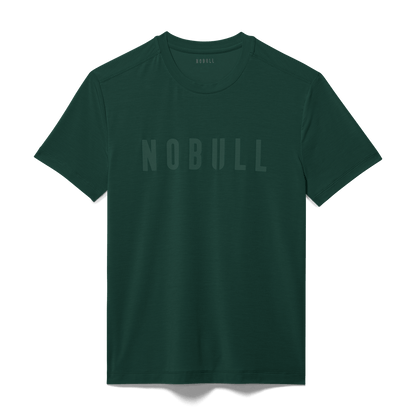 Men's Dark Ivy NOBULL Tee Flat Lay Angle.