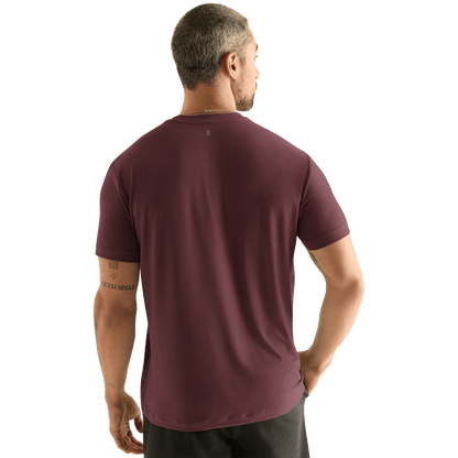 Men's Dark Burgundy NOBULL Tee Back Angle.