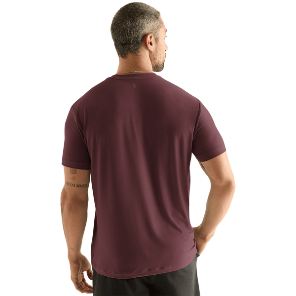Men's Dark Burgundy NOBULL Tee Back Angle.