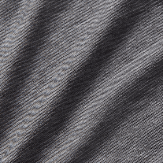 Heather Grey NOBULLSHIRT Macro Fabric Detail Angle.