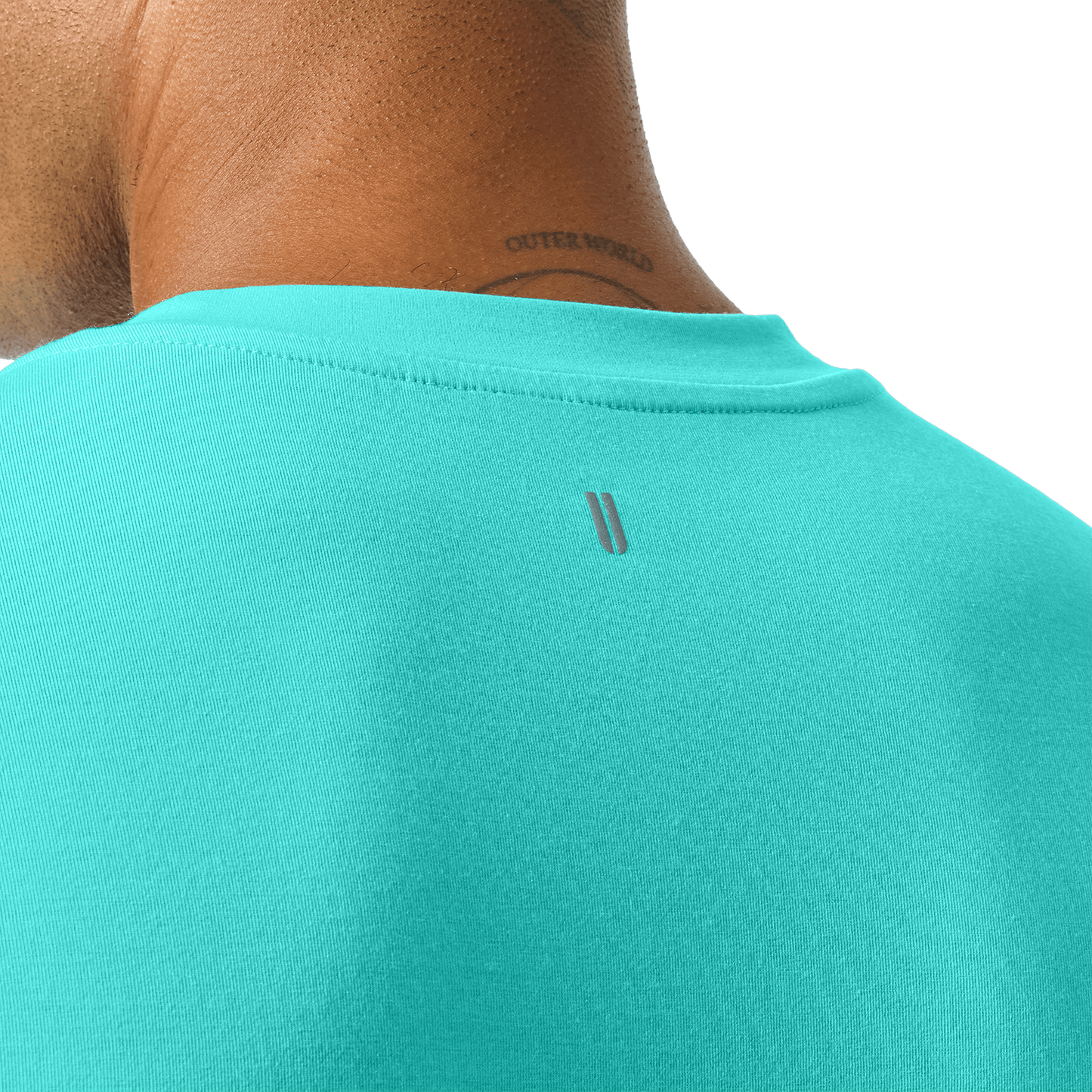 Men's Aqua Wash NOBULL Tee Back Detail Angle.