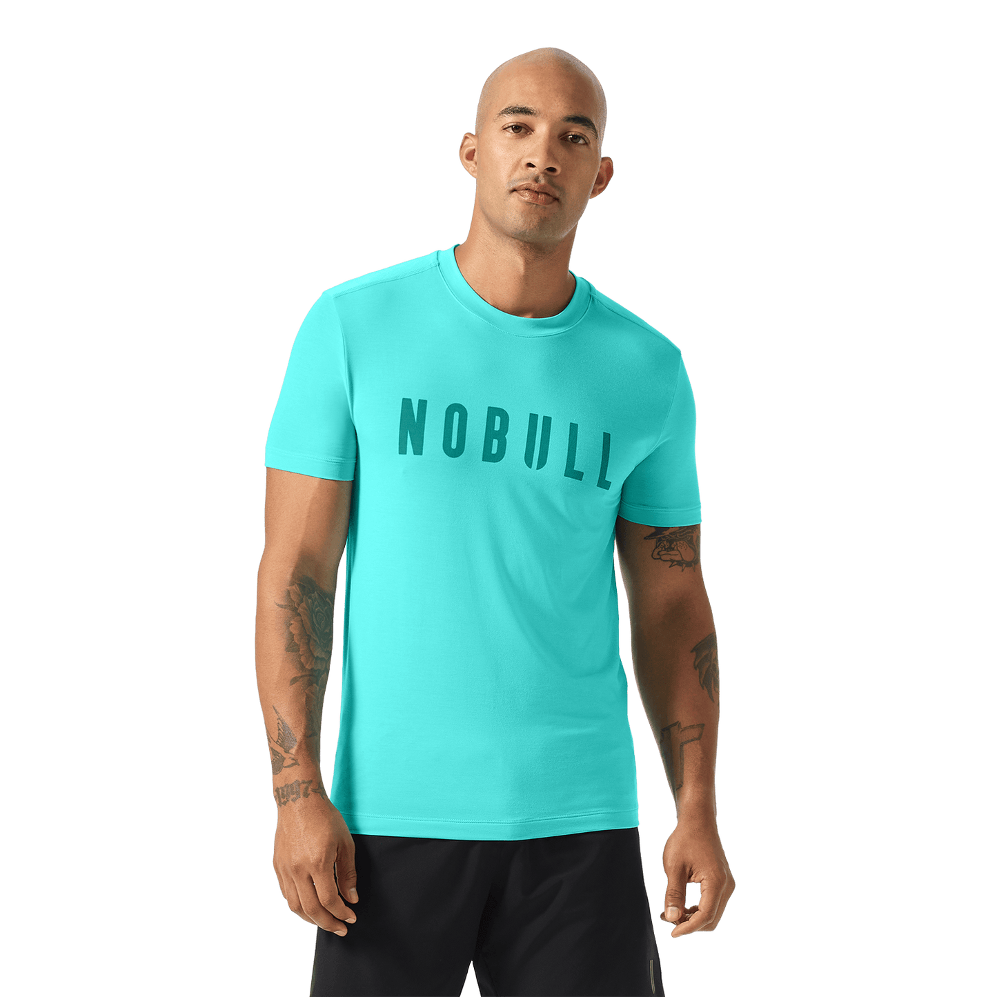 Men's Aqua Wash NOBULL Tee Front Waist Up Angle.