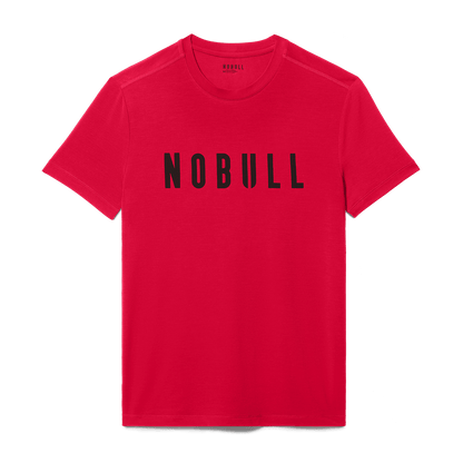 Men's Equestrian Red Flat Lay NOBULL Tee.