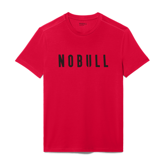 Men's Equestrian Red Flat Lay NOBULL Tee.