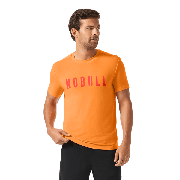 Men's Flare NOBULL Tee Front Waist Up Angle.