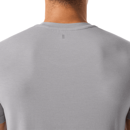 Men's Gray Camo Fill NOBULL Tee Back Detail Angle.