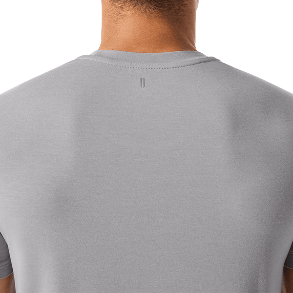 Men's Gray Camo Fill NOBULL Tee Back Detail Angle.