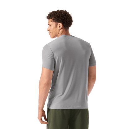 Men's Gray Camo Fill NOBULL Tee Back Waist Up Angle.