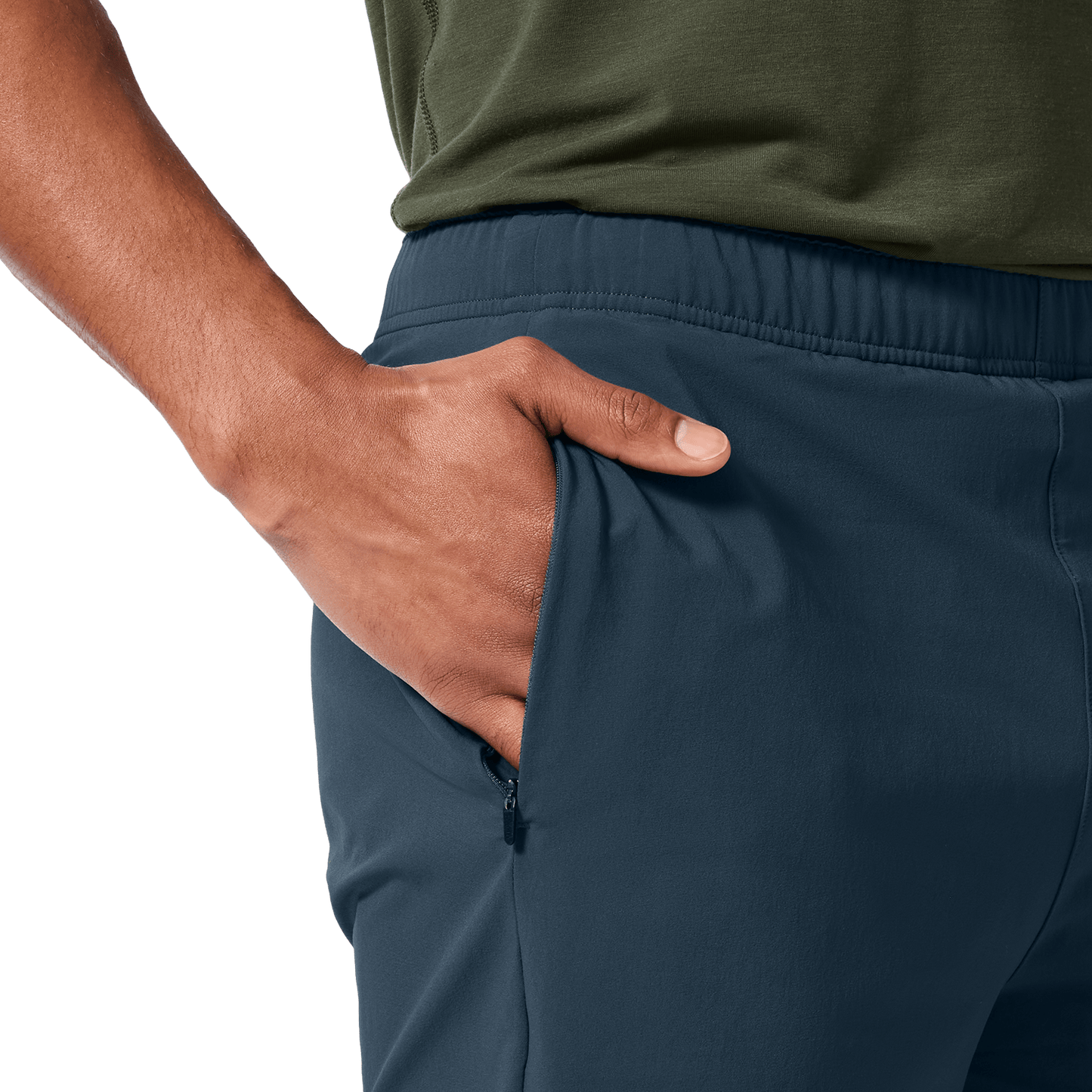 Men's Midnight NOBULL Training Short 6" (Lined) Pocket Detail Angle.