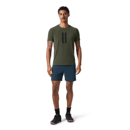 Men's Midnight NOBULL Training Short 6" (Lined) Front On Body Angle.