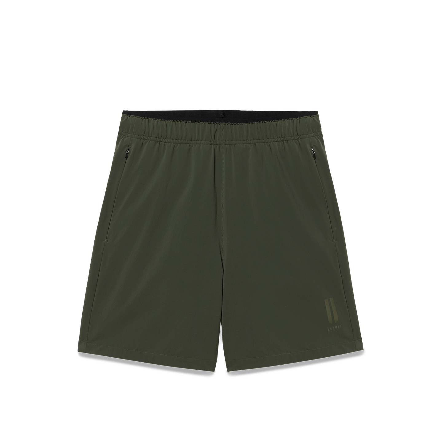 Men's NOBULL Training Short 6" (Lined) Dark Army Flat Lay Angle.