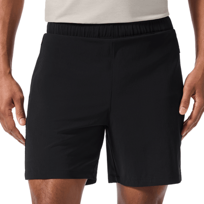 Men's Black NOBULL Training Short 6" (Lined) Front Lower Body Angle.