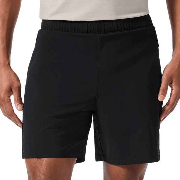 Men's Black NOBULL Training Short 6" (Lined) Front Lower Body Angle.