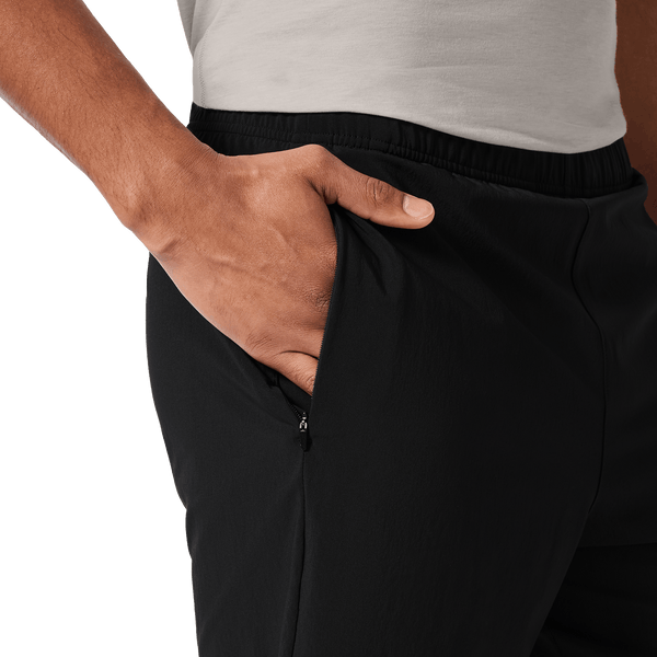 Men's Black NOBULL Training Short 6" (Lined) Pocket Detail Angle.