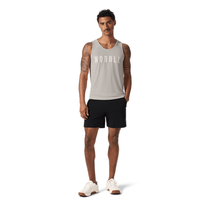 Men's Black NOBULL Training Short 6" (Lined) Front On Body Angle.