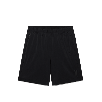 Men's Black NOBULL Training Short 6" (Lined) Flat Lay Angle.