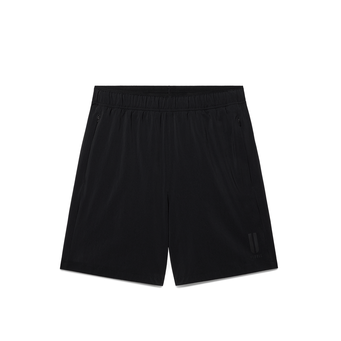 Men's Black NOBULL Training Short 6" (Unlined) Flat Lay Angle.