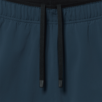 Men's Midnight NOBULL Training Short 6" (Unlined) Drawstring Macro Detail Angle.