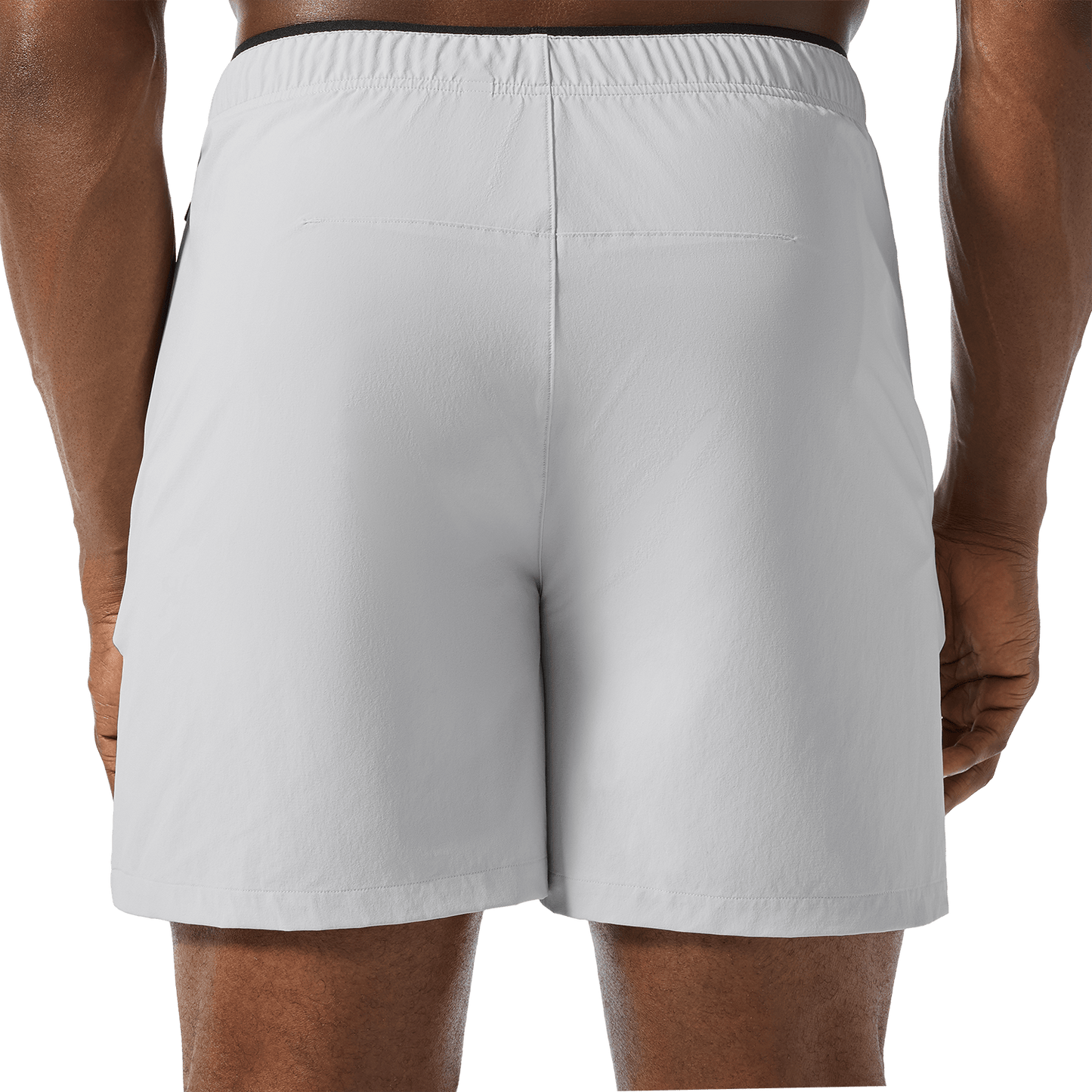 Men's Lunar Rock NOBULL Training Short U Graphic 6" (Unlined) Back Lower Body Angle.