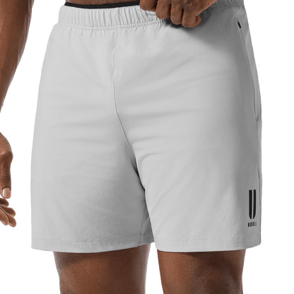 Men's Lunar Rock NOBULL Training Short U Graphic 6" (Unlined) Front Lower Body Angle.