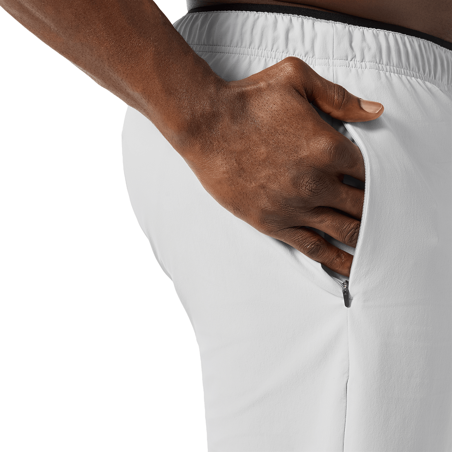 Men's Lunar Rock NOBULL Training Short 8" (Unlined) Pocket Detail Angle.