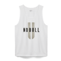 Men's White NOBULL U Tank Flat Lay Angle.
